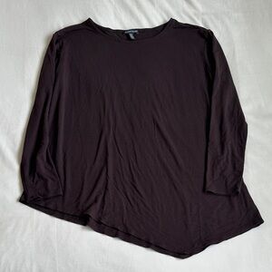 Eileen Fisher Women's Dark Long Sleeve Top